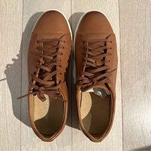 Grand Crosscourt II Sneaker Tan Leathe